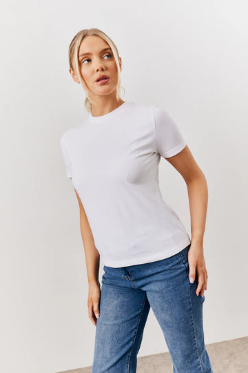 Black and White 2 Pack Slim Fit Crew Neck T-Shirt